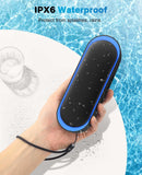 Bluetooth Speakers, Waterproof Portable Speakers with TWS, 24 Playtime, Stereo Sound, Wireless for Home Shower Pool Beach Outdoor (Black)