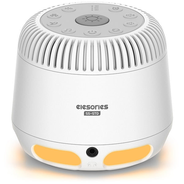 elesories S5-STD White Noise Sound Machine with LED Night Light