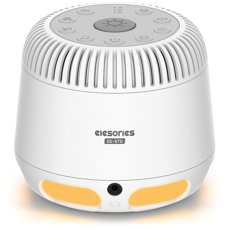 elesories S5-STD White Noise Sound Machine with LED Night Light