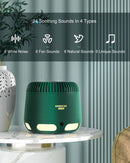 elesories S5-STD White Noise Sound Machine with LED Night Light（Green）